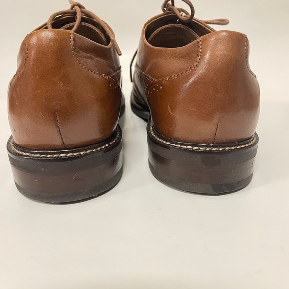 Cole Haan Men\'s Warren Wing Tip Oxford Style C20322 British Tan Size 9.5